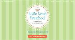 Desktop Screenshot of littlelambpreschool.org