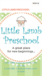 Mobile Screenshot of littlelambpreschool.org
