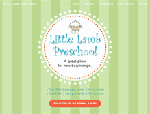 Tablet Screenshot of littlelambpreschool.org